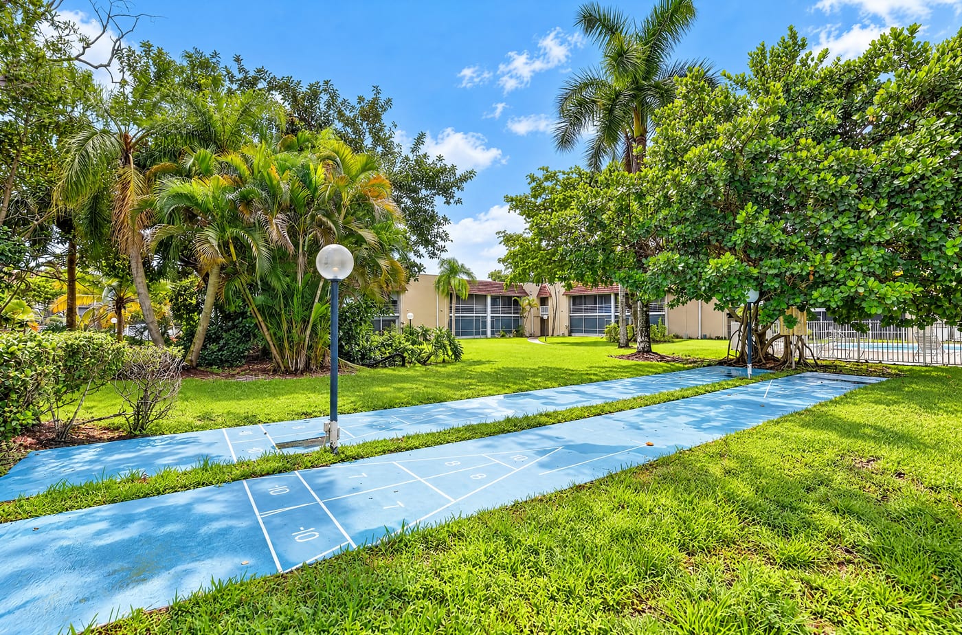 After batchlook: Shuffleboard court