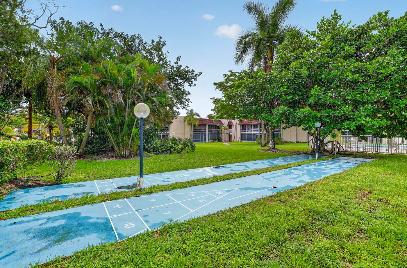 Before batchlook: Shuffleboard court